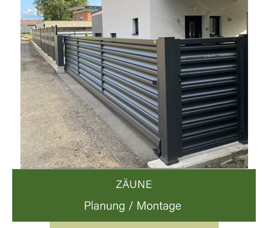 Zäune: Wir planen, verlegen und montieren.